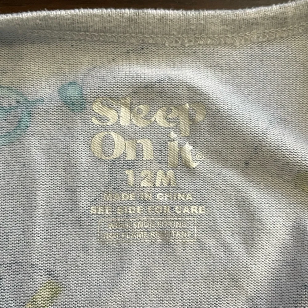 Sleep On It Alphabet Print Pajamas with Matching Lovey NWT